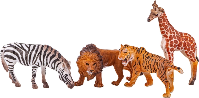 4 realistyczne figurki do domowego safari