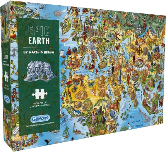Puzzle Gibsons Epicka ziemia 1000 elementów
