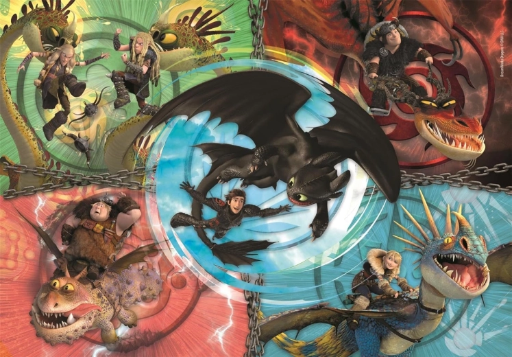 Puzzle Clementoni Jak wytresować smoka, 104 elementy