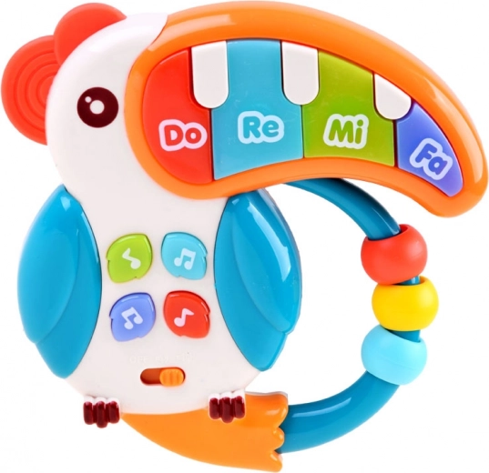 Świecący dziób i wesołe dźwięki