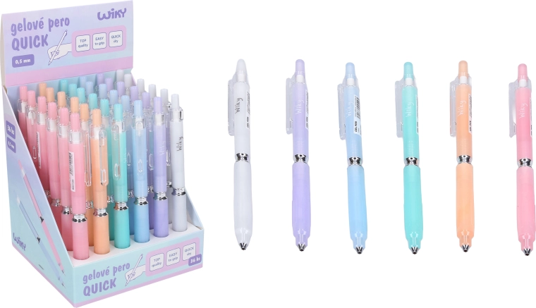 Długopis żelowy Quick 0,5 mm – niebieski wkład