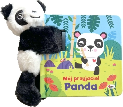 Mój przyjaciel panda – harmonijka z pluszową maskotką