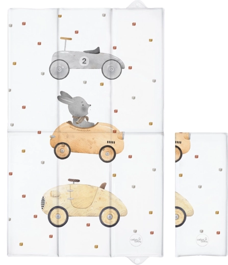 Ceba Baby podróżna mata do przewijania Basic Bunny Driver 80 × 50 cm - 1 sztuka