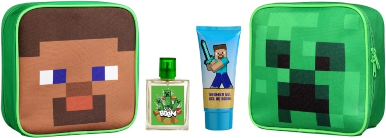 Kosmetyczka MINECRAFT z EDT 50 ml i żelem pod prysznic 100 ml