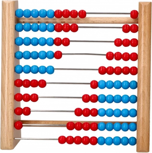 Liczydło niebiesko-czerwone