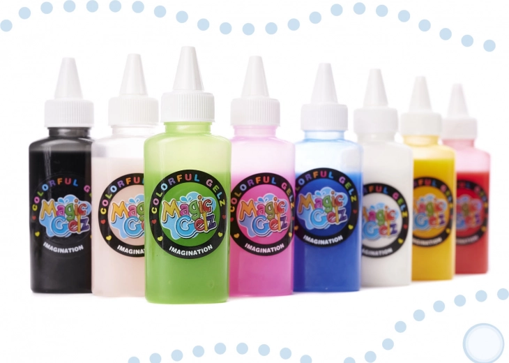 8 kolorowych żeli do żywych tworów 3D