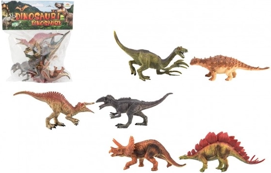 Zestaw plastikowych dinozaurów 6 sztuk