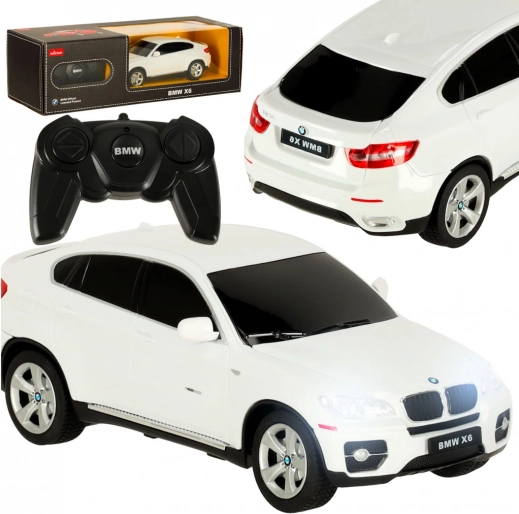 Zdalnie sterowane auto BMW X6 1:24 białe
