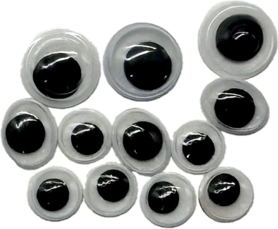 Ozdób prace brokatem i ruchomymi oczkami