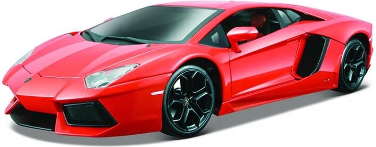 Metalowy model BBURAGO LAMBORGHINI Aventador 1:18, pomarańczowy