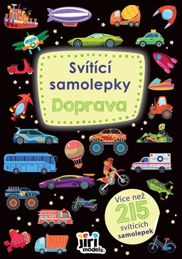 Świecące naklejki transport (200 szt.)