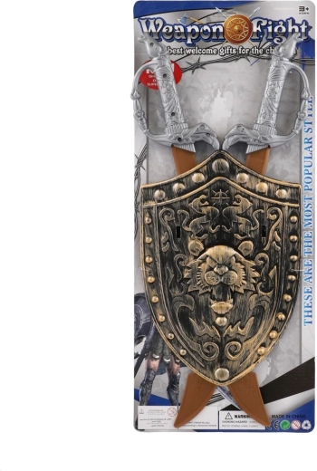 Kompletny rycerski zestaw na karcie