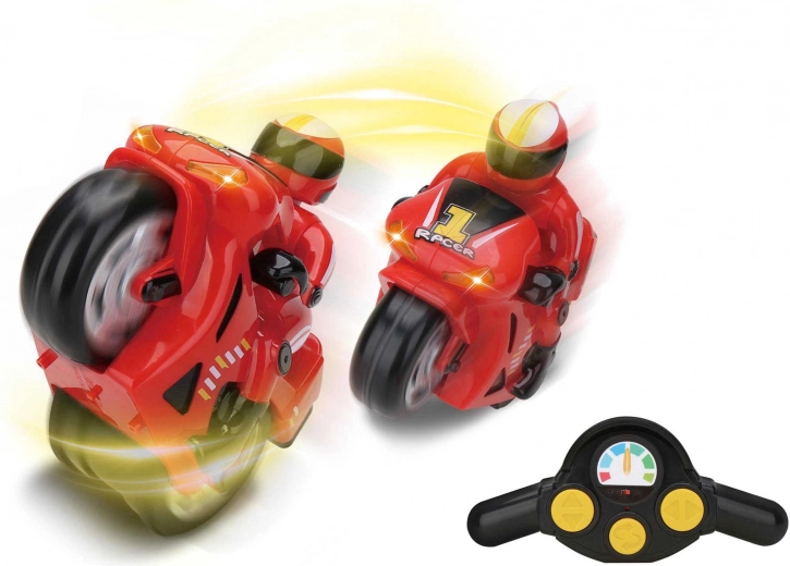 Motocykl zdalnie sterowany z efektami