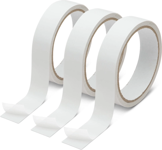 Zestaw dwustronnych taśm klejących 8 m × 24 mm, 3 sztuki