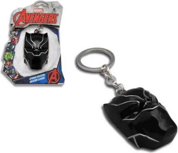 Metalowy brelok do kluczy Avengers Black Panther