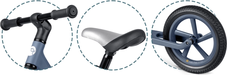 Rośnie z dzieckiem dzięki regulowanej wysokości siodełka