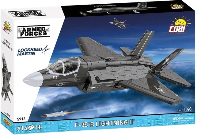 Klocki F-35B Lightning II – myśliwiec STOVL, 614 elementów