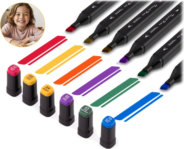 80 żywych, nasyconych kolorów z równomiernym kryciem