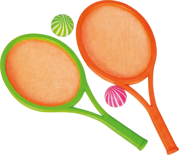 Sparkys dziecięcy zestaw tenisowy 34 cm (2 rakiety + 2 piłeczki)