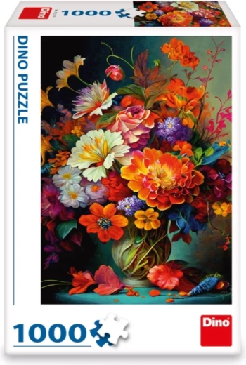 Wyrazisty kwiatowy motyw z wysokim kontrastem