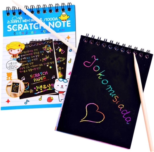 Tęczowa zdrapywanka z patyczkiem do rysowania – Tęczowa