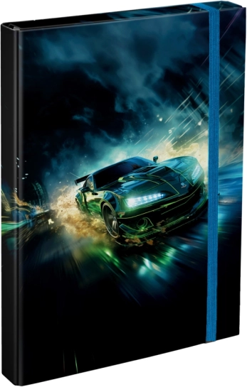 BAAGL Teczka na zeszyty A4 Wyścigowy samochód