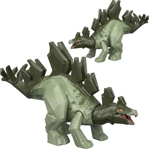 Mattel Jurassic World Mayhem Mix-Ups 2 w 1 stegozaur – figurka dinozaura