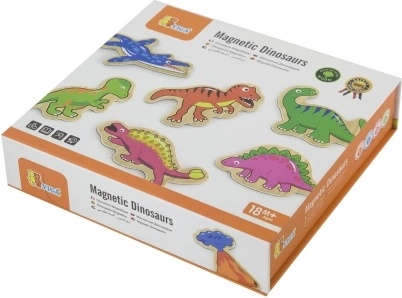 Drewniane magnesy dinozaury – zestaw 20 szt.