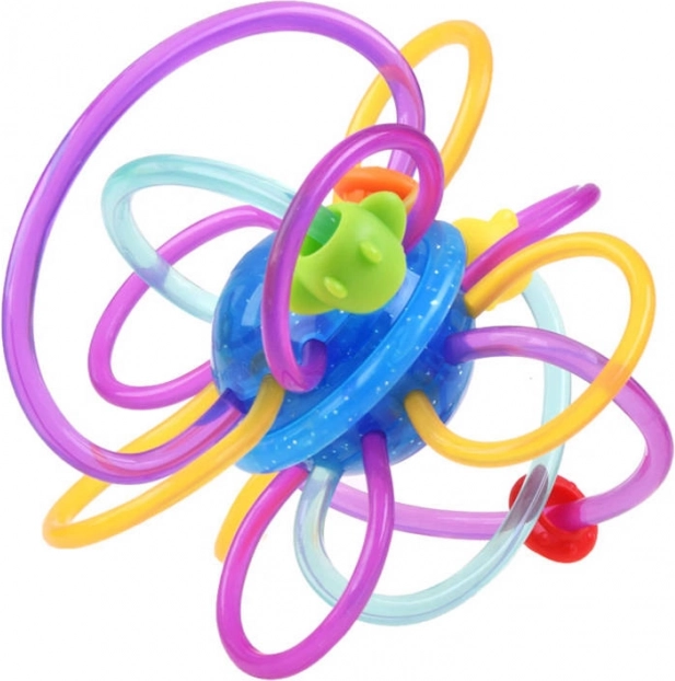 Sensoryczny gryzak dla niemowląt z grzechotką – A