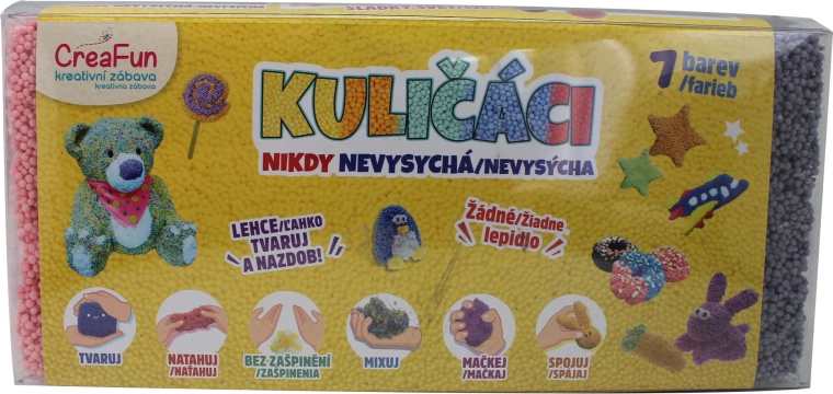 CreaFun masa kuleczkowa – 7 kolorów