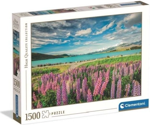 Puzzle Clementoni Łubiny nad jeziorem Tekapo, 1500 elementów