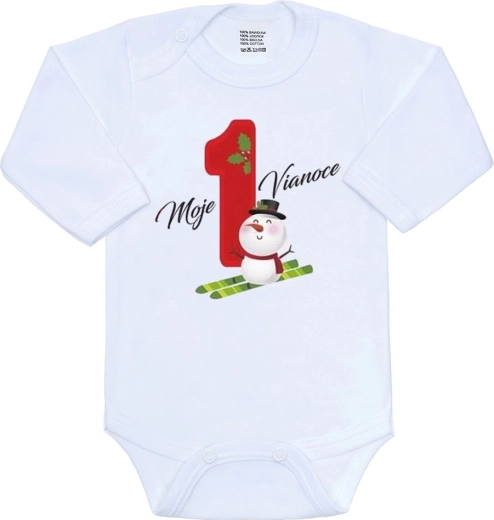 Niemowlęce body New Baby Moje pierwsze Święta, rozmiar 56 (0–3 miesiące)