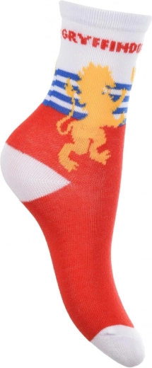Motyw Gryffindoru z wyraźnym napisem i herbem
