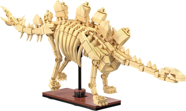 CaDA skamieniałość dinozaura Stegosaurus z klocków w skali 1:23