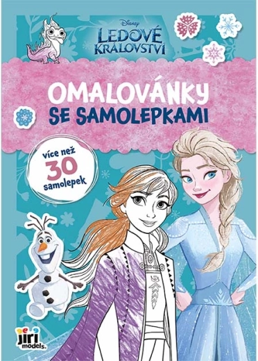 Kolorowanka A4 z naklejkami Kraina Lodu