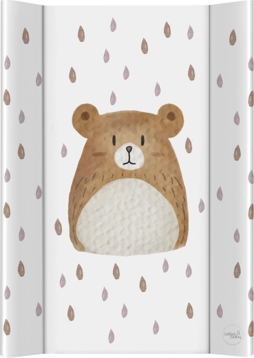 Ceba Baby miękka profilowana mata do przewijania na komodę basic bear buddy 50 × 70 cm