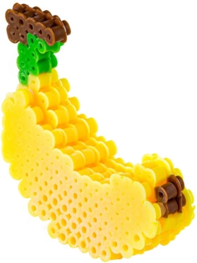 3D model banana z koralików do prasowania