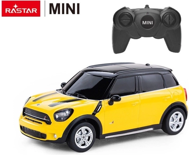 Rastar Mini Cooper S Countryman RC auto 1:24 żółte - 1 szt.