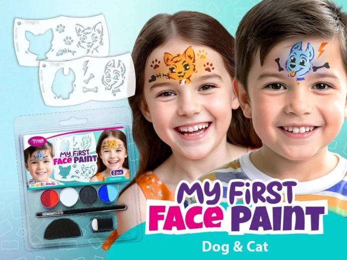 My First FacePaint – malowanie twarzy: pies i kot
