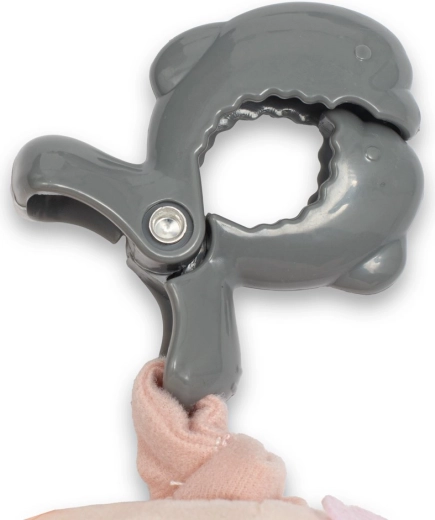 Bezpieczny klips do przymocowania do wózka i fotelika