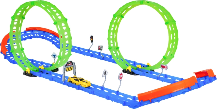 Modułowy tor z barierkami ochronnymi