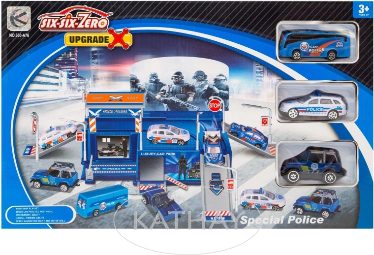 Policyjny parking z 3 autkami - 1 sztuka