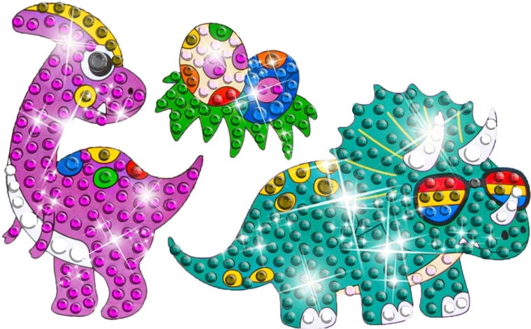 18 holograficznych naklejek z motywami dinozaurów