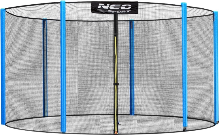 Neo-Sport zewnętrzna siatka ochronna do trampoliny 244–252 cm (8 ft) na 6 słupków