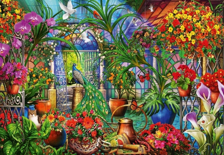 Puzzle Tropikalna szklarnia 1000 elementów