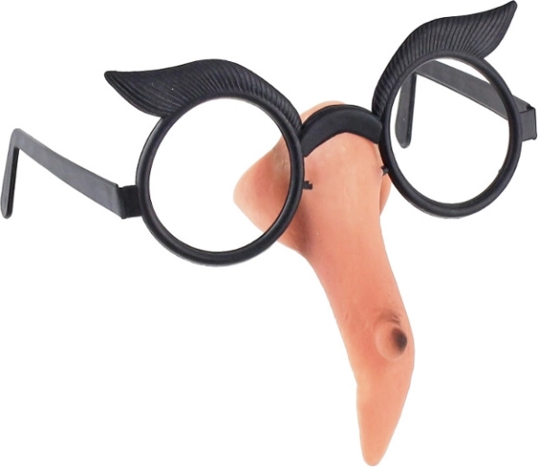 Okulary z nosem wiedźmy Baby Jagi
