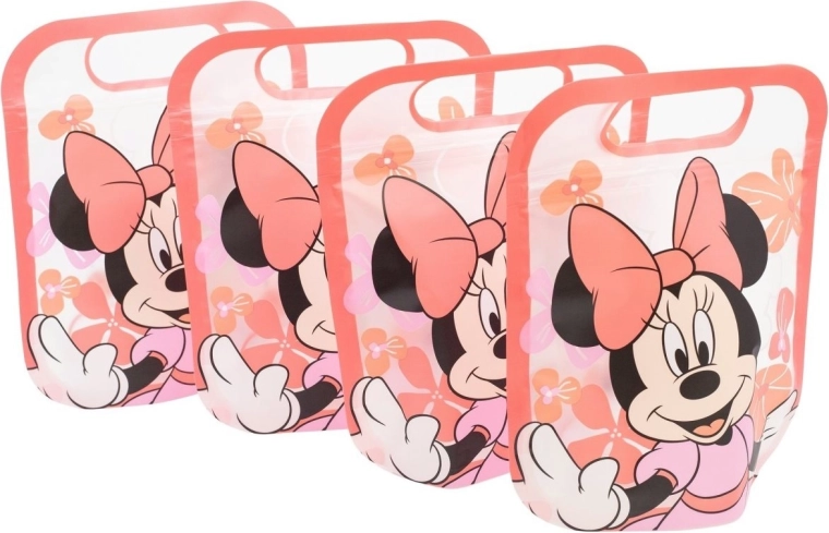 Zestaw zamykanych woreczków Minnie – 4 szt.