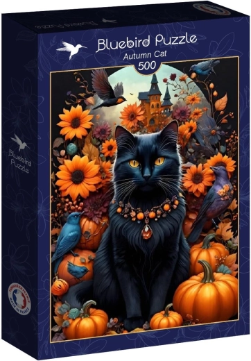 Puzzle Bluebird Jesienny kot 500 elementów
