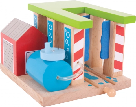 Bigjigs Rail drewniana myjnia kolejowa