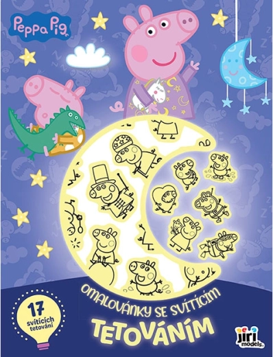 Kolorowanka ze świecącymi tatuażami Świnka Peppa